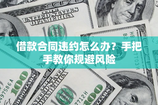武汉借款合同违约怎么办？手把手教你规避风险