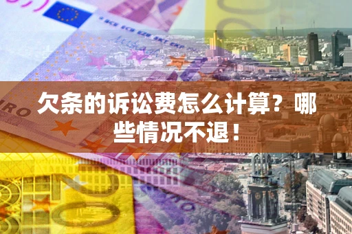 武汉欠条的诉讼费怎么计算？哪些情况不退！