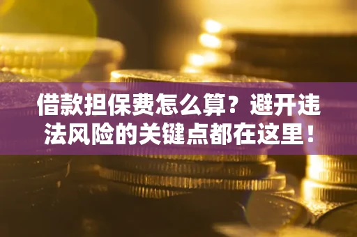 武汉借款担保费怎么算？避开违法风险的关键点都在这里！