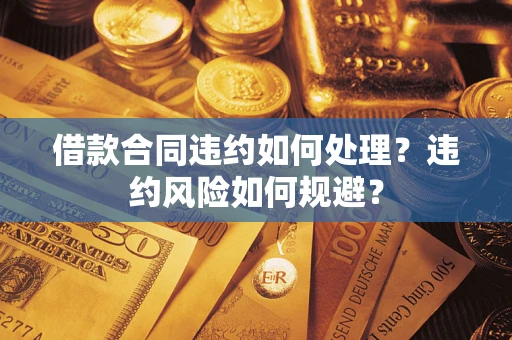 武汉借款合同违约如何处理？违约风险如何规避？