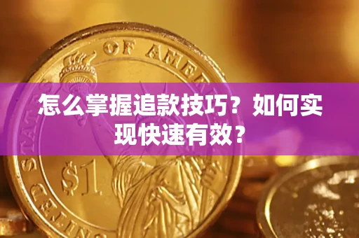 武汉怎么掌握追款技巧？如何实现快速有效？