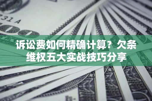 武汉诉讼费如何精确计算？欠条维权五大实战技巧分享