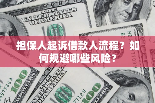 武汉担保人起诉借款人流程？如何规避哪些风险？