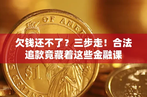 武汉欠钱还不了？三步走！合法追款竟藏着这些金融课