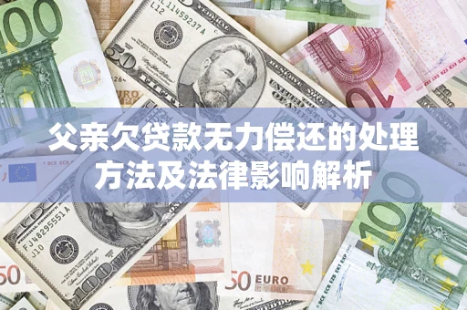 武汉父亲欠贷款无力偿还的处理方法及法律影响解析