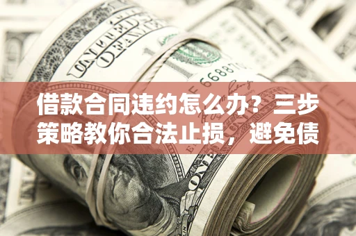 武汉借款合同违约怎么办？三步策略教你合法止损，避免债务危机升级