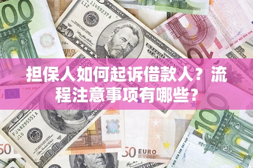 武汉担保人如何起诉借款人？流程注意事项有哪些？